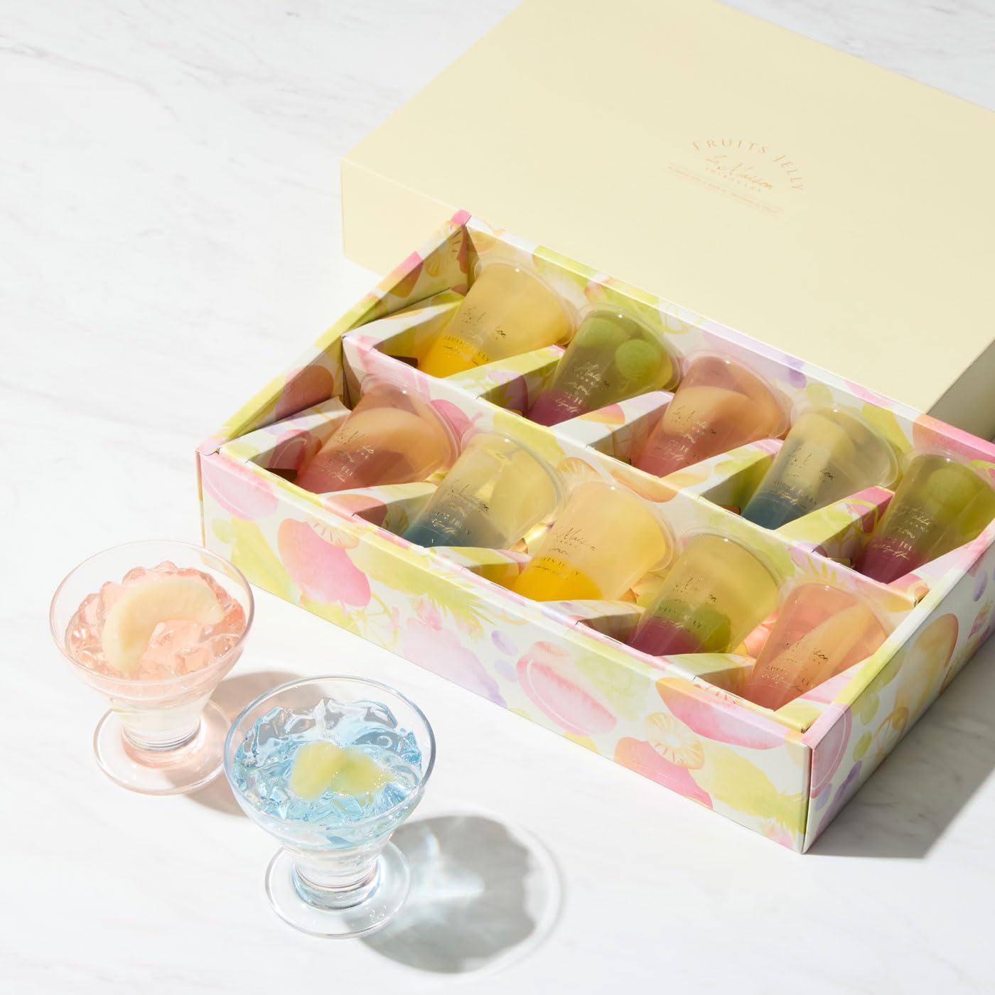 Amazon.co.jp: 【ラ・メゾン白金】 2層のフルーツゼリー 10個入